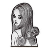 Uzumaki Kirie Goshima Patch Black Spiral Manga Embroidered Iron On
