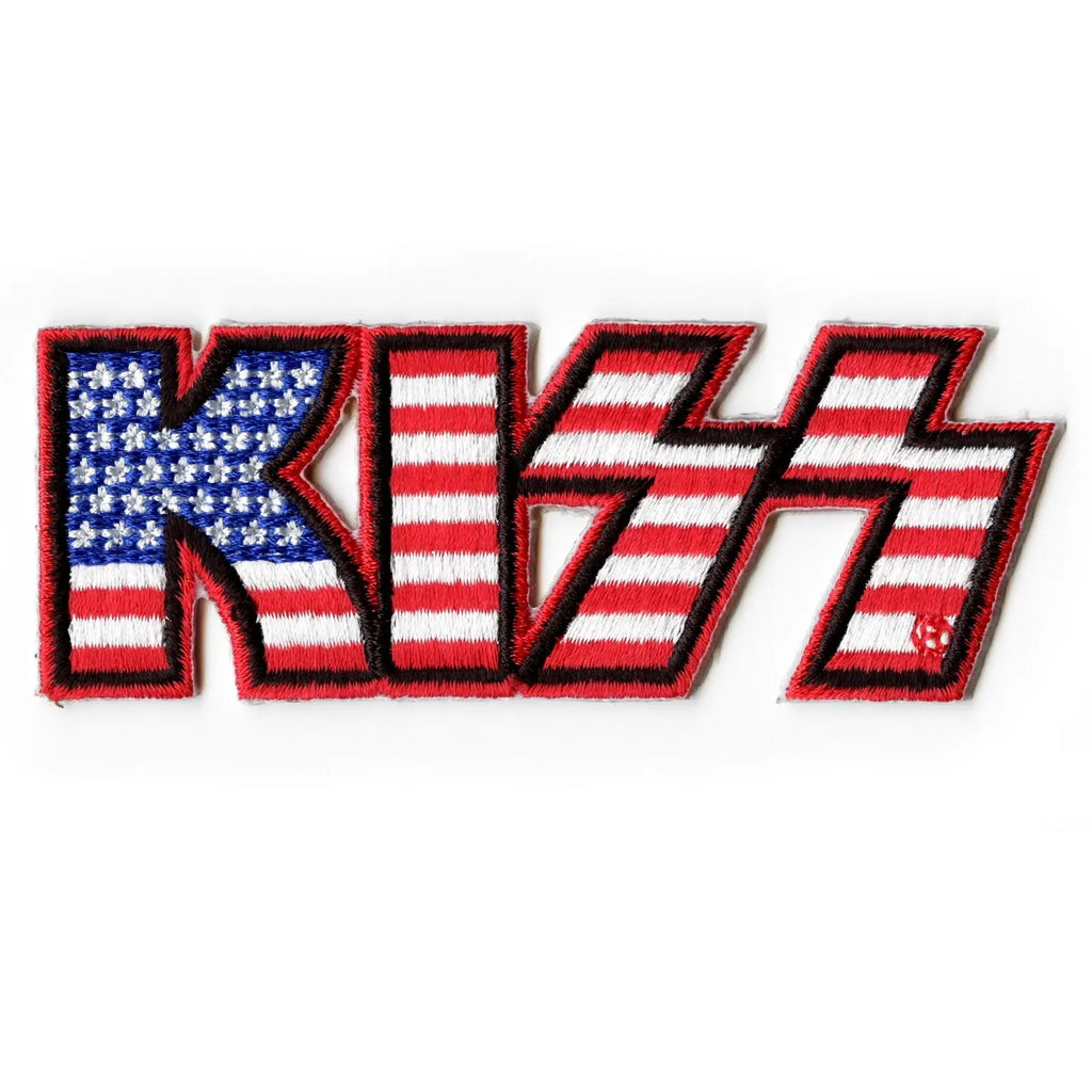 Kiss American Flag Iron On Patch