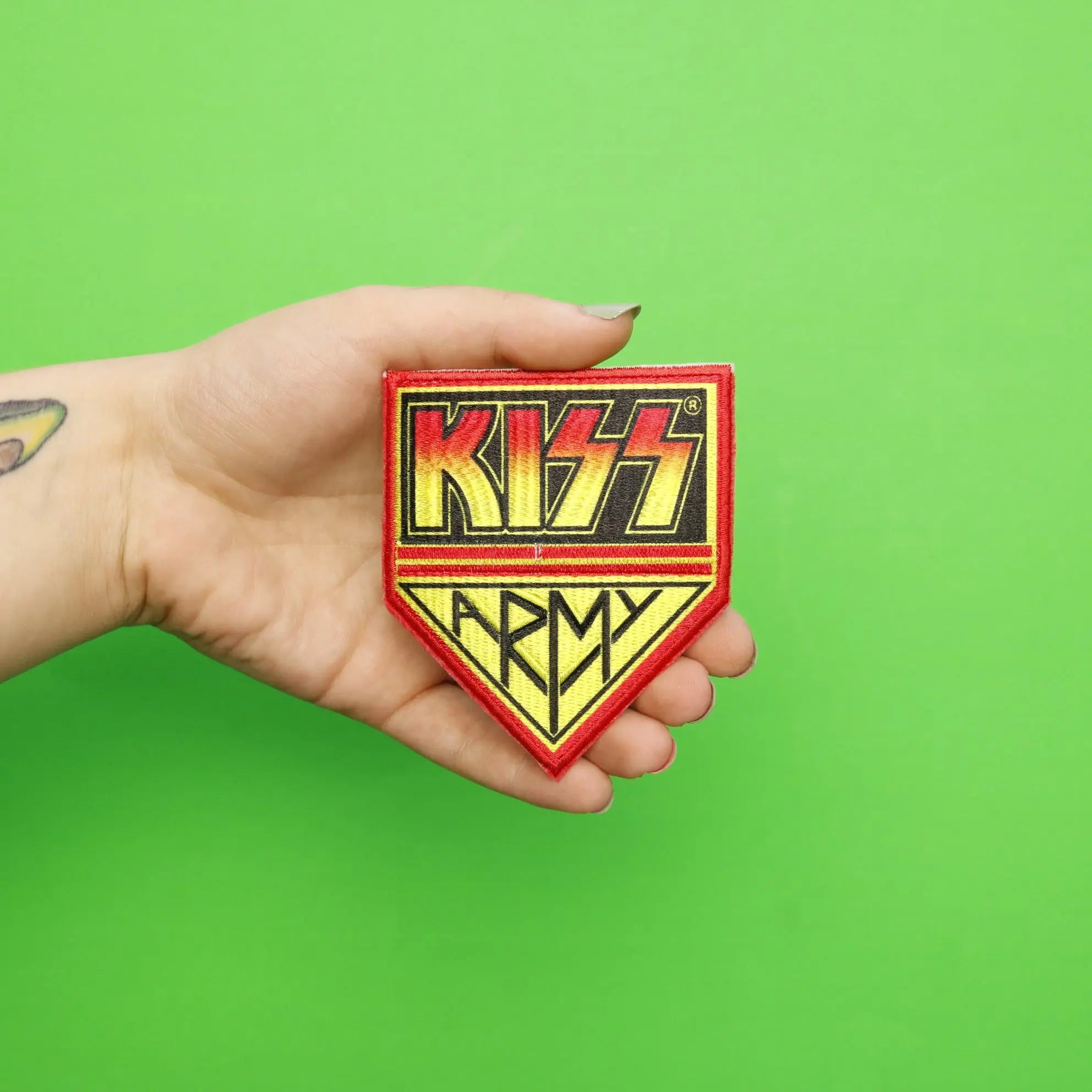 Kiss Army And Kiss Logo Iron On Applique Patch 2 Pack