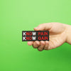 Know Pain Know Gain Embroidered Iron On Patch 