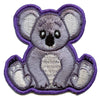 Sitting Koala Bear Embroidered Iron On Patch 