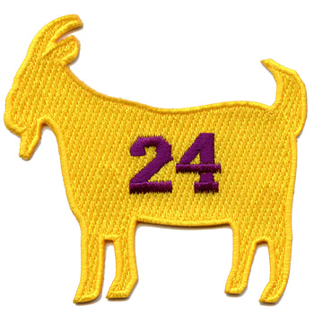 Los Angeles GOAT #24 Basketball Parody Embroidered Iron On Patch 