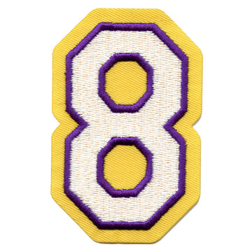 Basketball Jersey #8 Los Angeles Embroidered Iron On Patch 