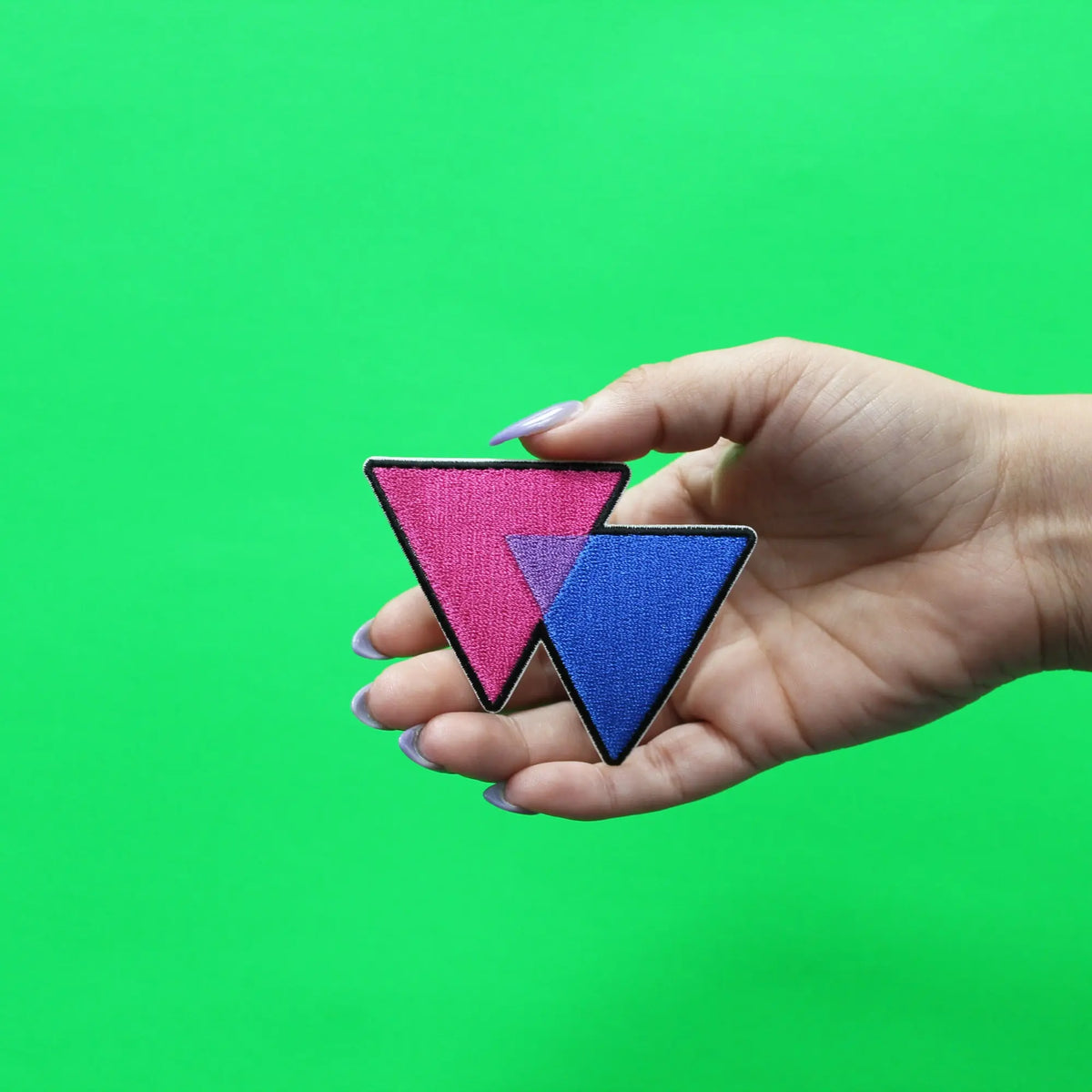 Bisexual Triangles Patch LGBTQ+ Community Embroidered Iron On – Patch ...