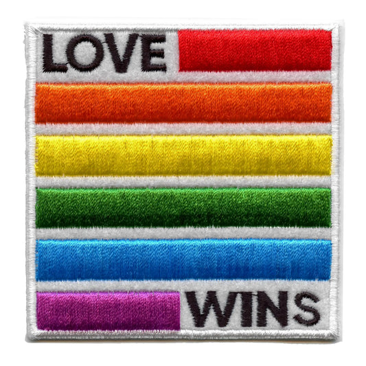 Love Wins Patch LGBTQ+ Community Embroidered Iron On 