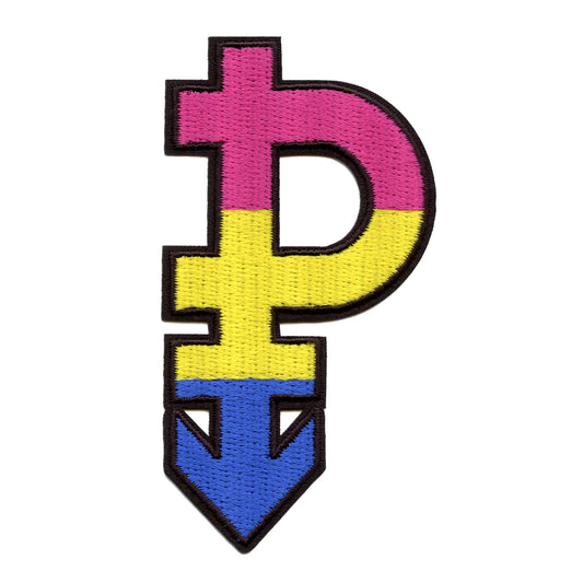 Pansexual Pride Patch LGBTQ+ Community Embroidered Iron On 