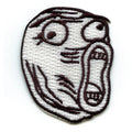 LOL Face Emoji Meme Iron On Embroidered Patch