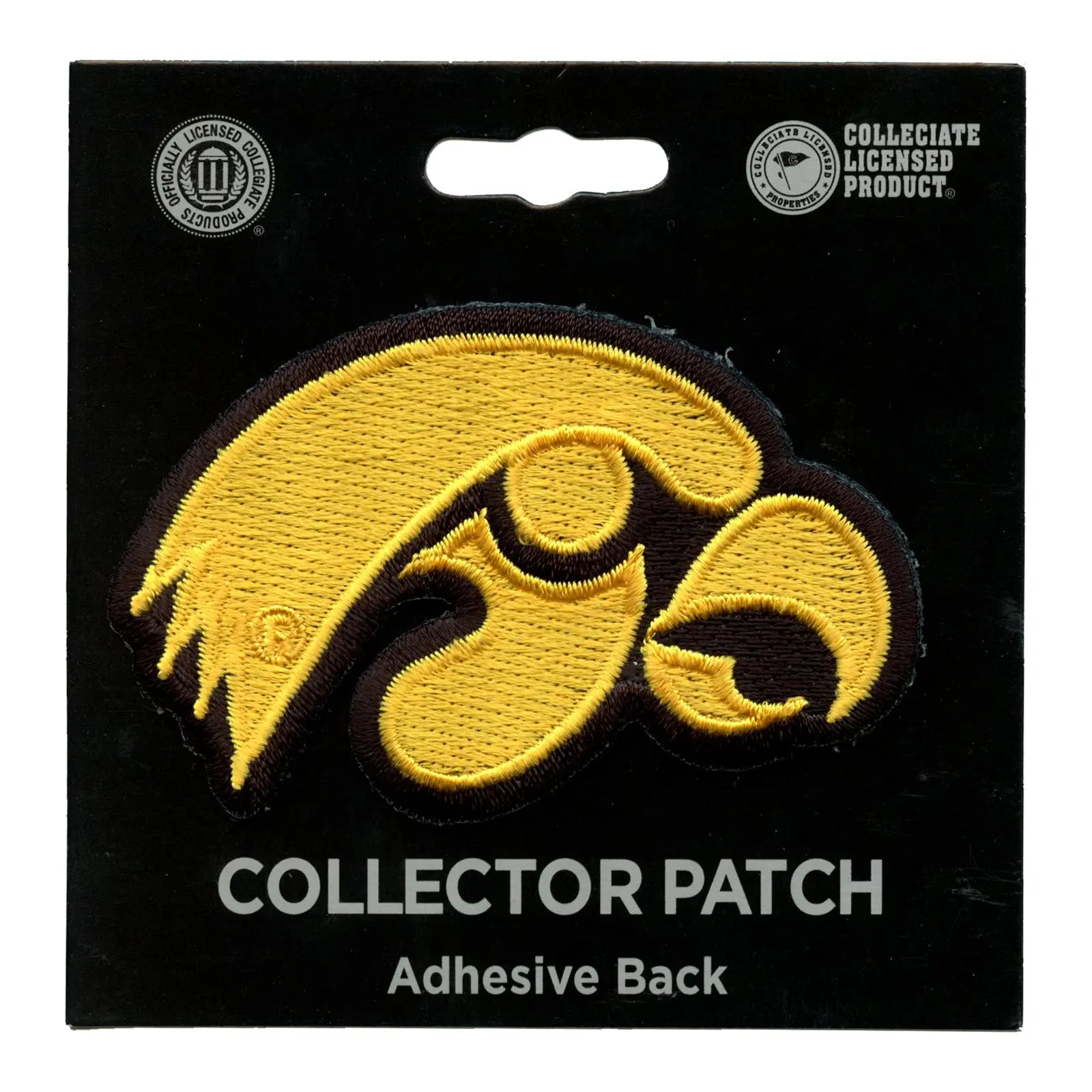 Iowa Hawkeyes Primary Die-Cut Logo Iron On Embroidered Patch (ALT) Medium 