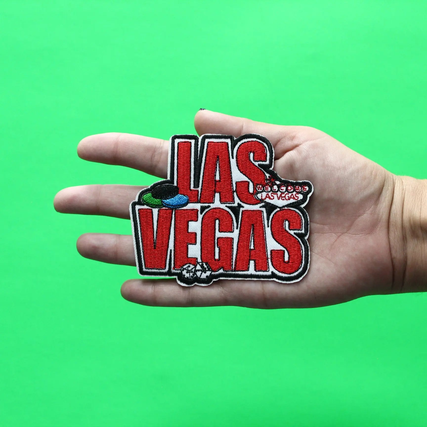 Las Vegas Gambling Fun Patch Nevada Travel Destination Embroidered Iron On