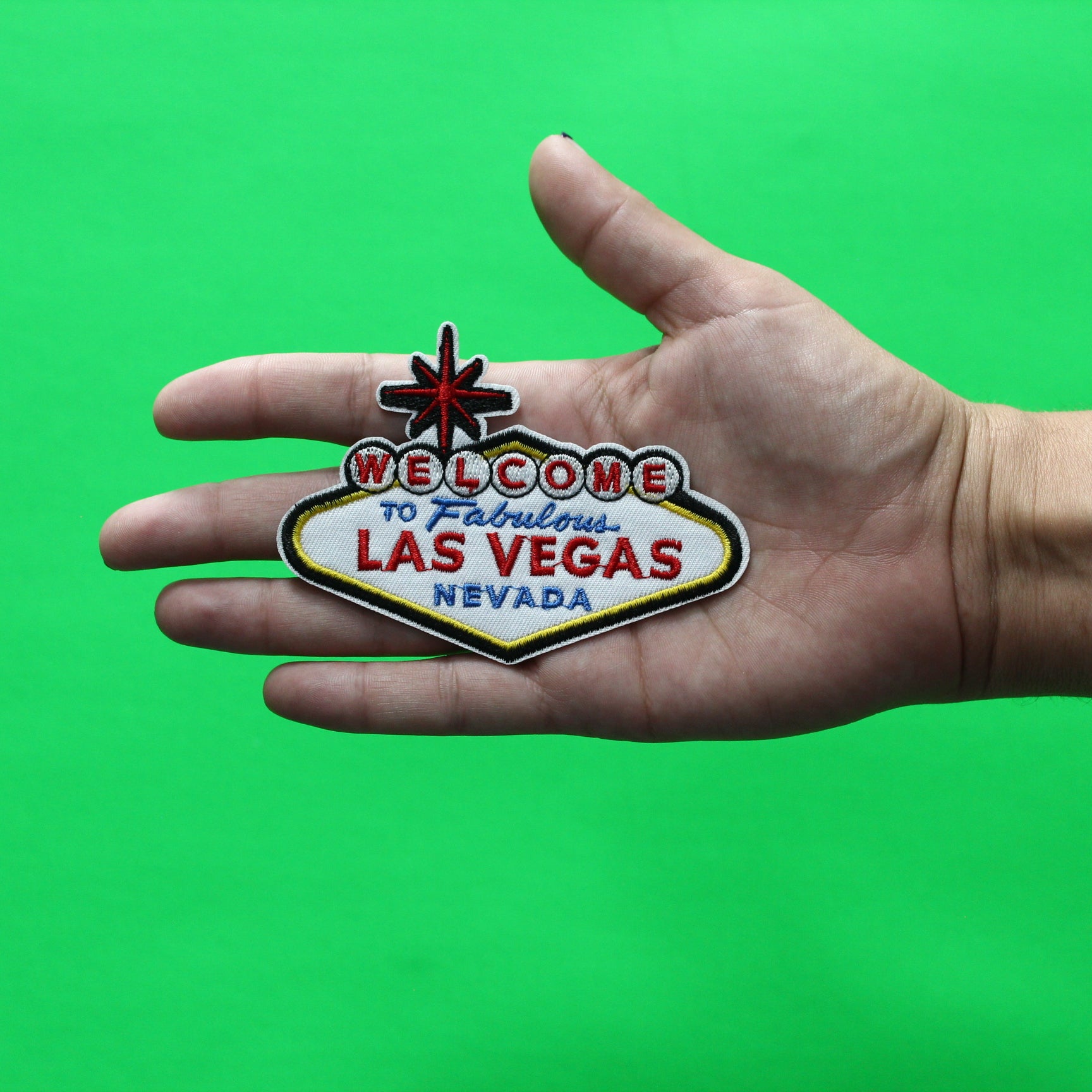 Las Vegas Welcome Sign Patch Nevada Travel Destination Embroidered Iron On