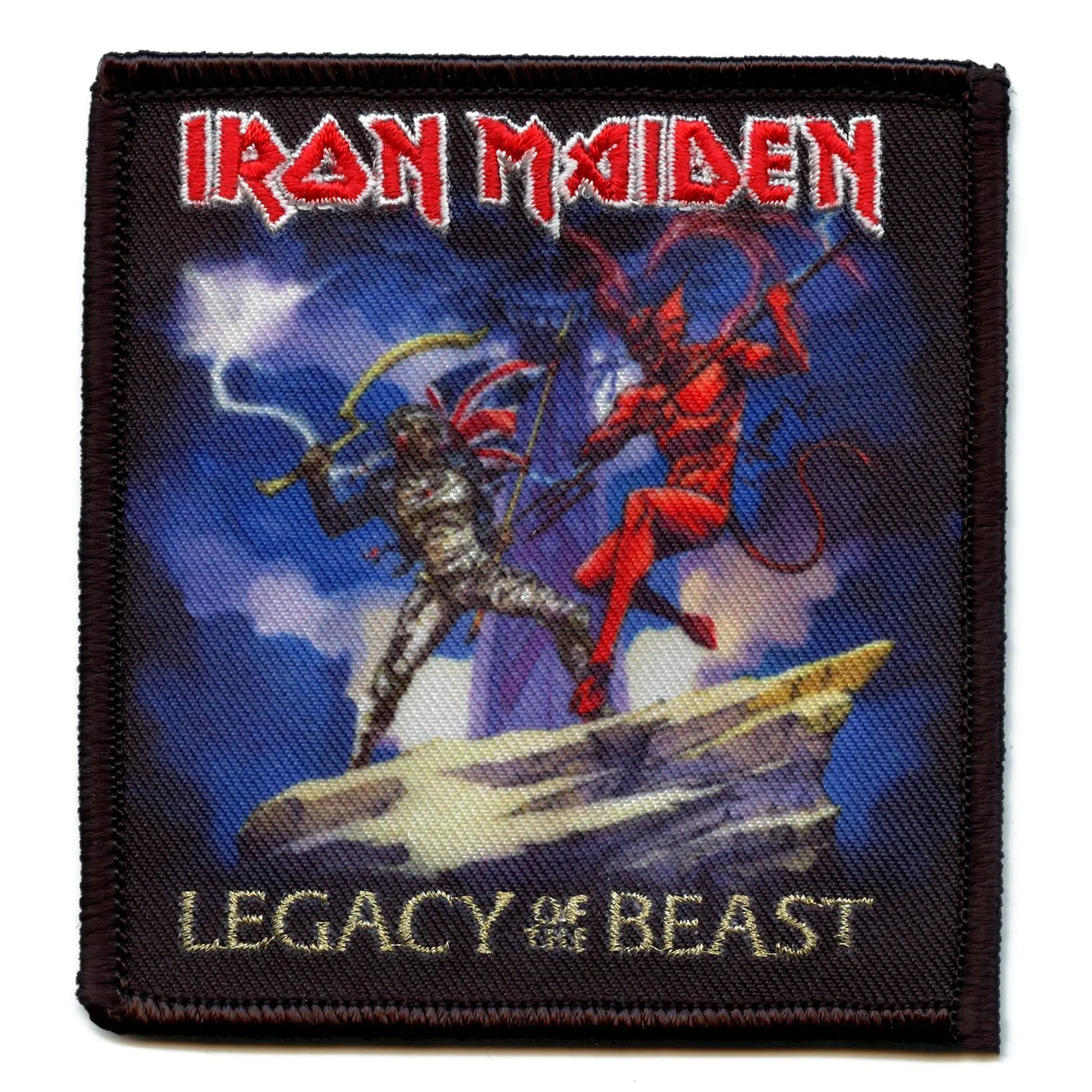 Official Iron Maiden Patch Legacy of the Beast Embroidered Iron On 