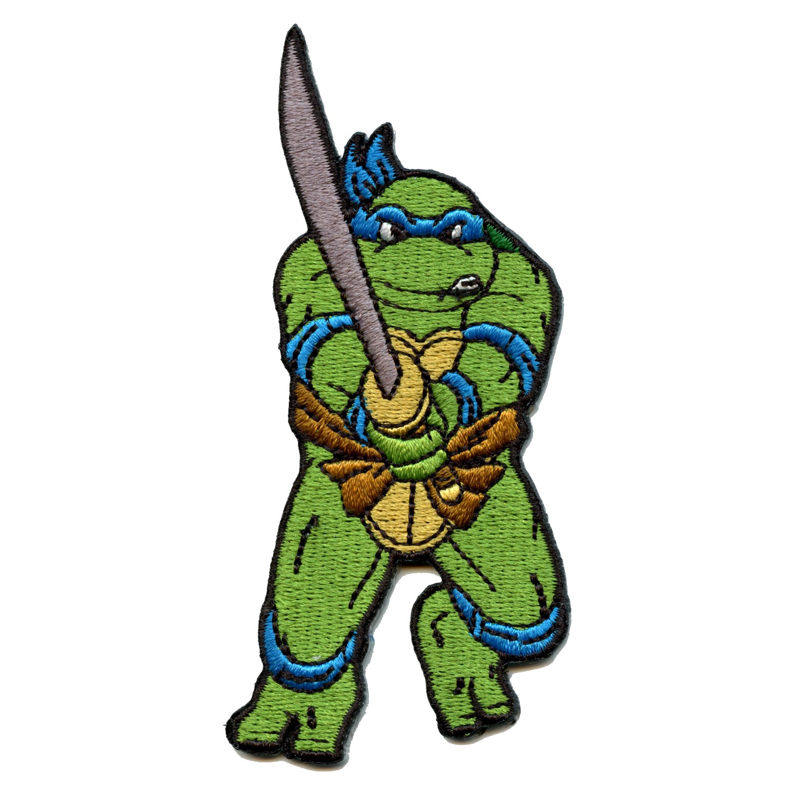 Teenage Mutant Ninja Turtles Leonardo Embroidered Iron On Patch 