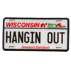 Wisconsin License Plate Patch 70s TV Hangin Out Embroidered Iron On