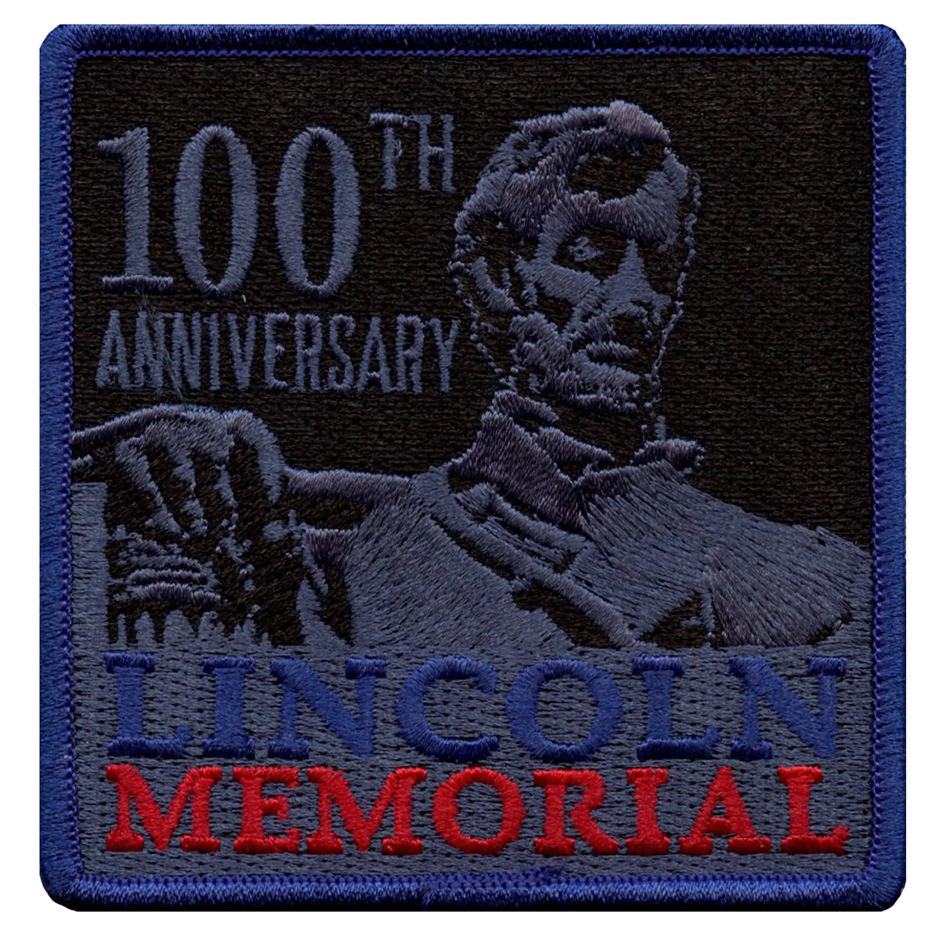 Lincoln Memorial 100th Anniversary Patch National Monument Travel Embroidered Iron On