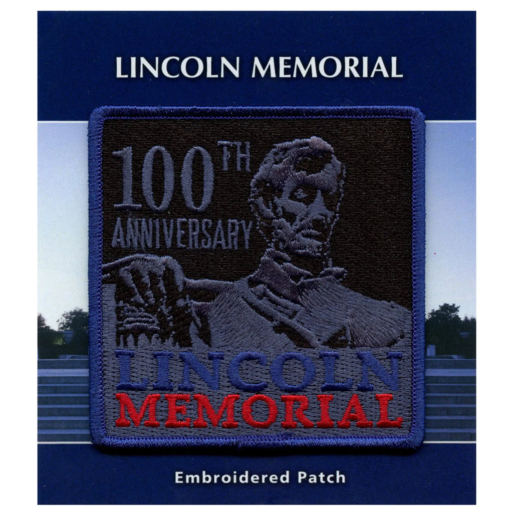 Lincoln Memorial 100th Anniversary Patch National Monument Travel Embroidered Iron On