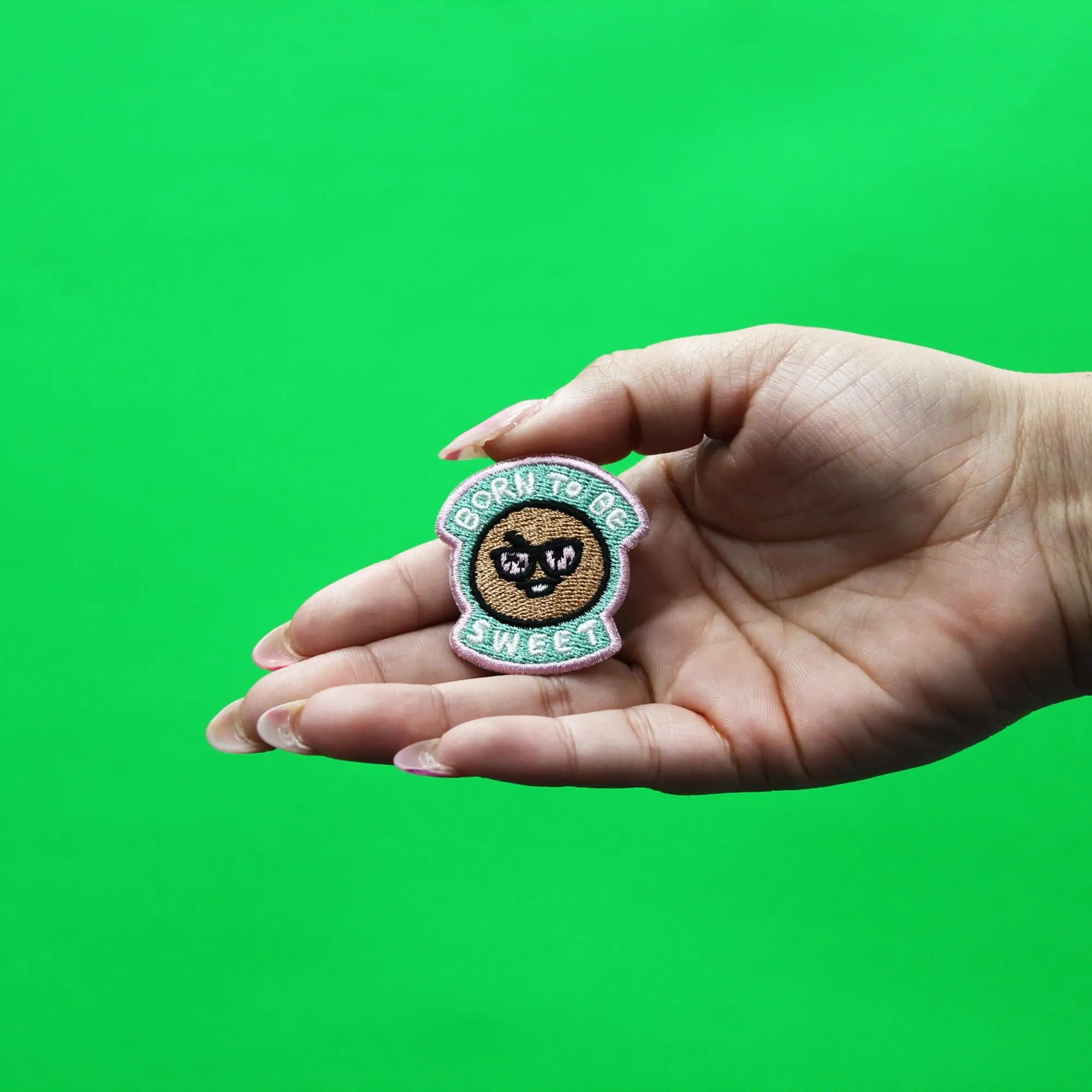 Line Friends BT21 Shooky Patch Born To Be Sweet Embroidered Iron On 