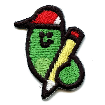 Line Friends Worm Edward With Pencil Embroidered Iron On Patch 