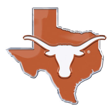 Texas Longhorns Embossed State Auto Color Emblem 