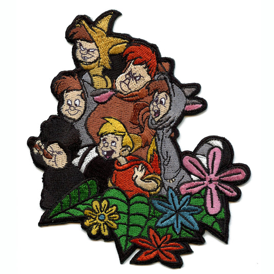 Disney Peter Pan Lost Boys Group Iron On Sublimated Embroidery Patch 