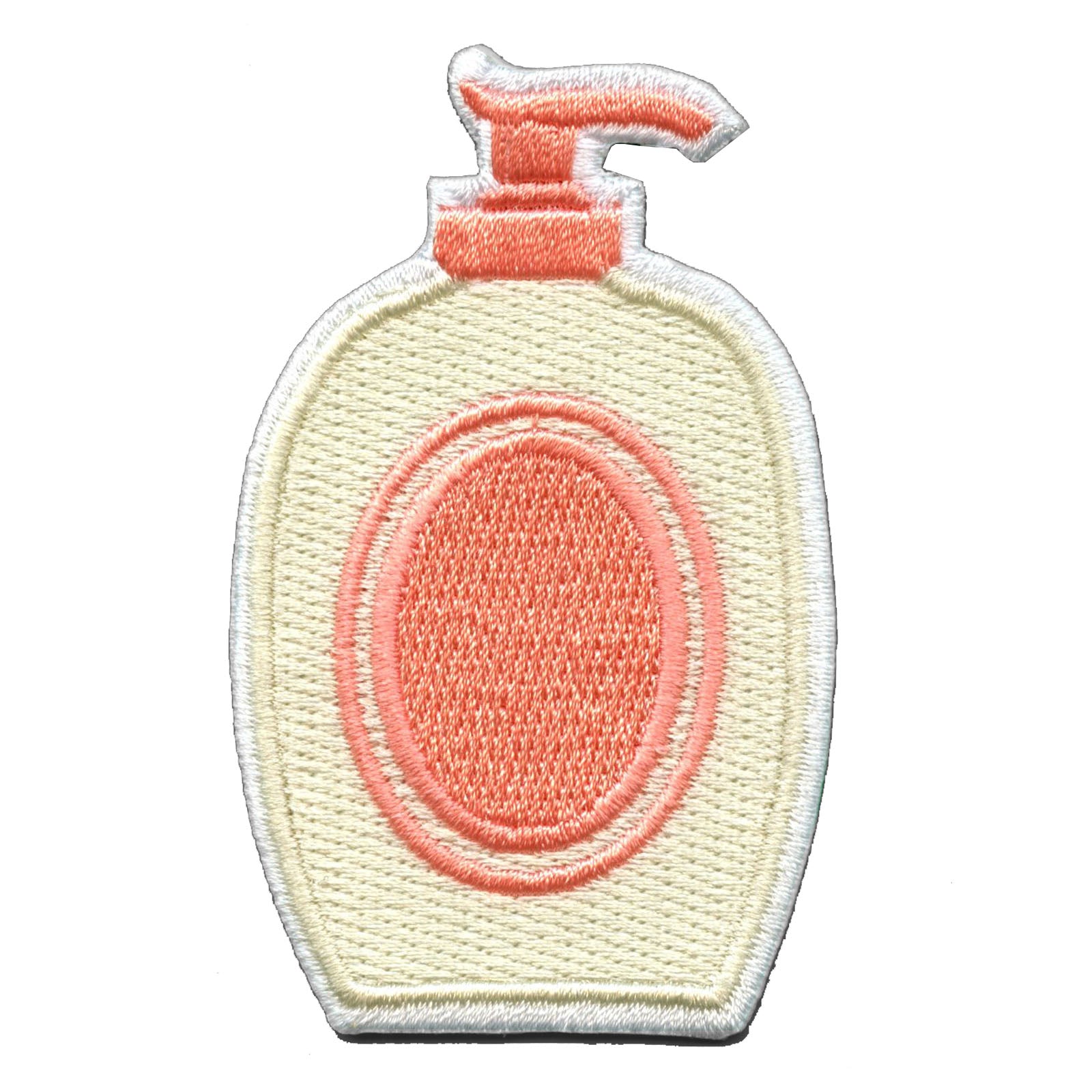 Lotion Bottle Emoji Embroidered Iron On Patch 