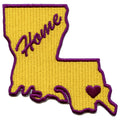 Louisiana Home State Embroidered Iron On Patch