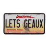 Louisiana Geaux License Plate Patch Sportsman's Paradise Embroidered Iron On 