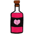 Love Potion Bottle Embroidered Iron On Patch