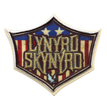 Lynyrd Skynyrd America Shield Patch Classic Rock Band Embroidered Iron On