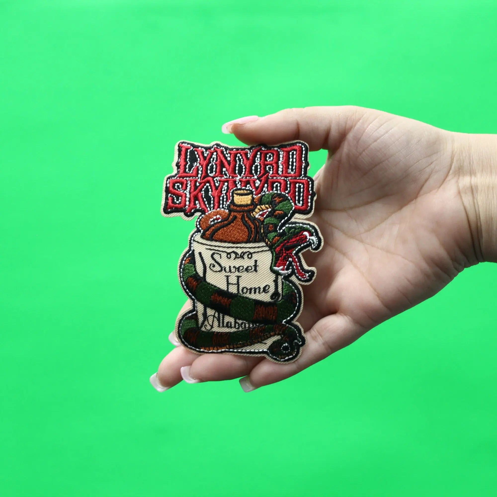 Lynyrd Skynyrd Snake Patch Classic Rock Band Embroidered Iron On