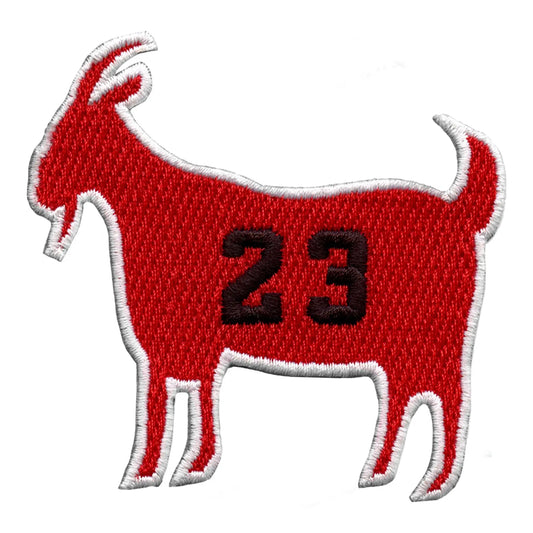 Chicago GOAT #23 Basketball Parody Embroidered Iron On Patch 