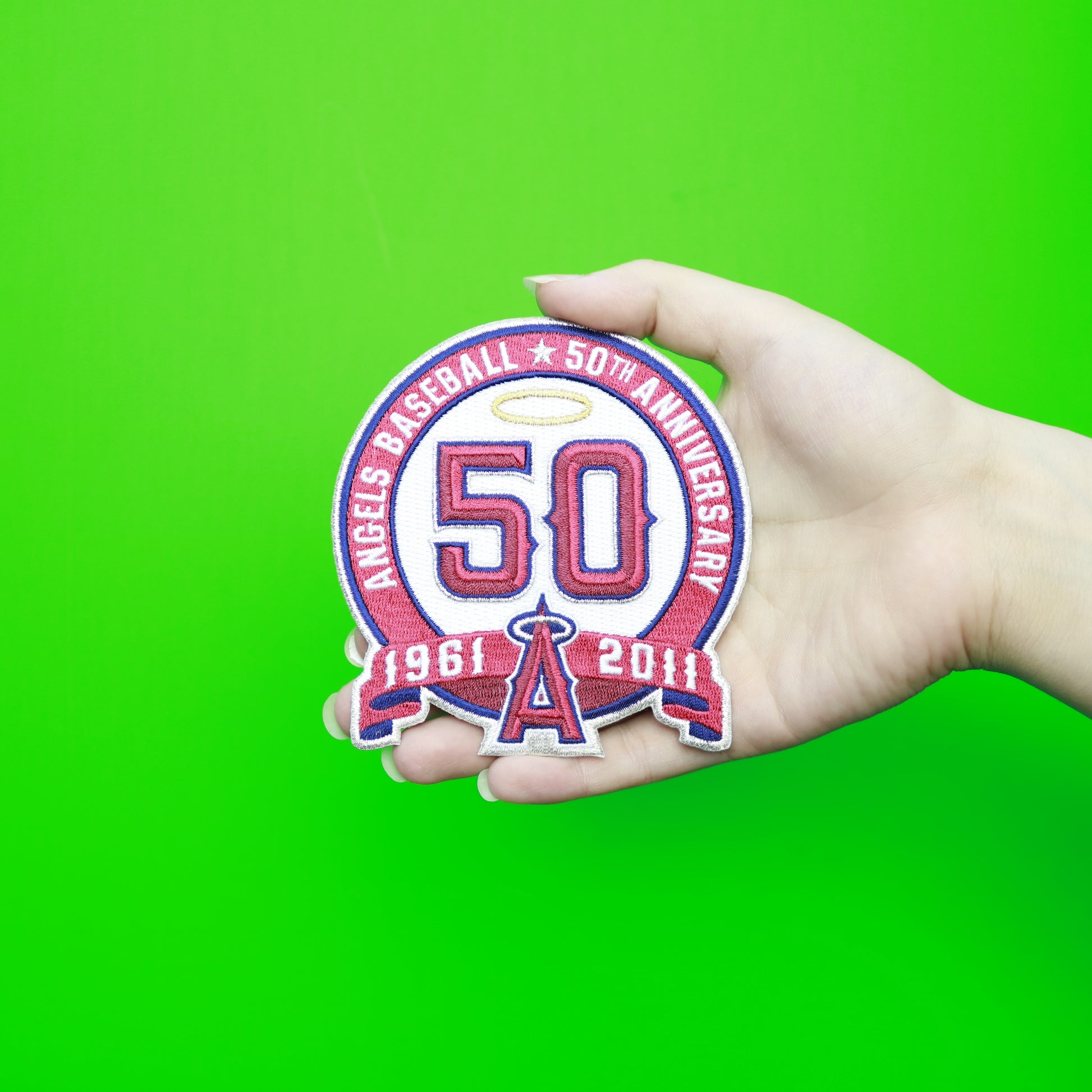 2011 Los Angeles of Anaheim Angels 50th Anniversary Patch 