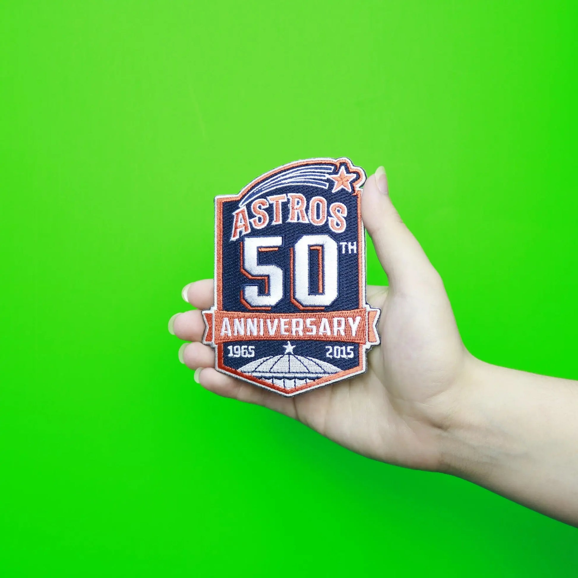 2015 Houston Astros 50th Anniversary Years Jersey Sleeve Patch 
