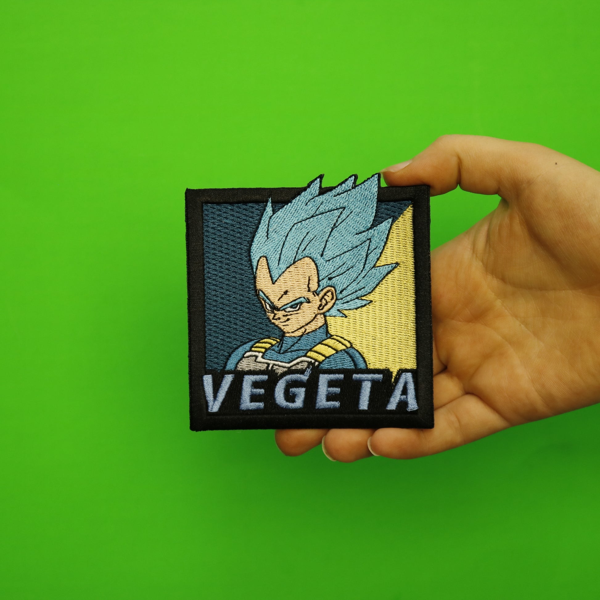  Dragon Ball Super Broly SSGSS Vegeta Anime Square Embroidered  Patch : Clothing, Shoes & Jewelry