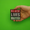 Black Lives Matter Pan-African Colors Box Logo Embroidered Iron On Patch 