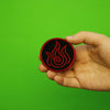Fire Nation Symbol Round Embroidered Iron On Patch 