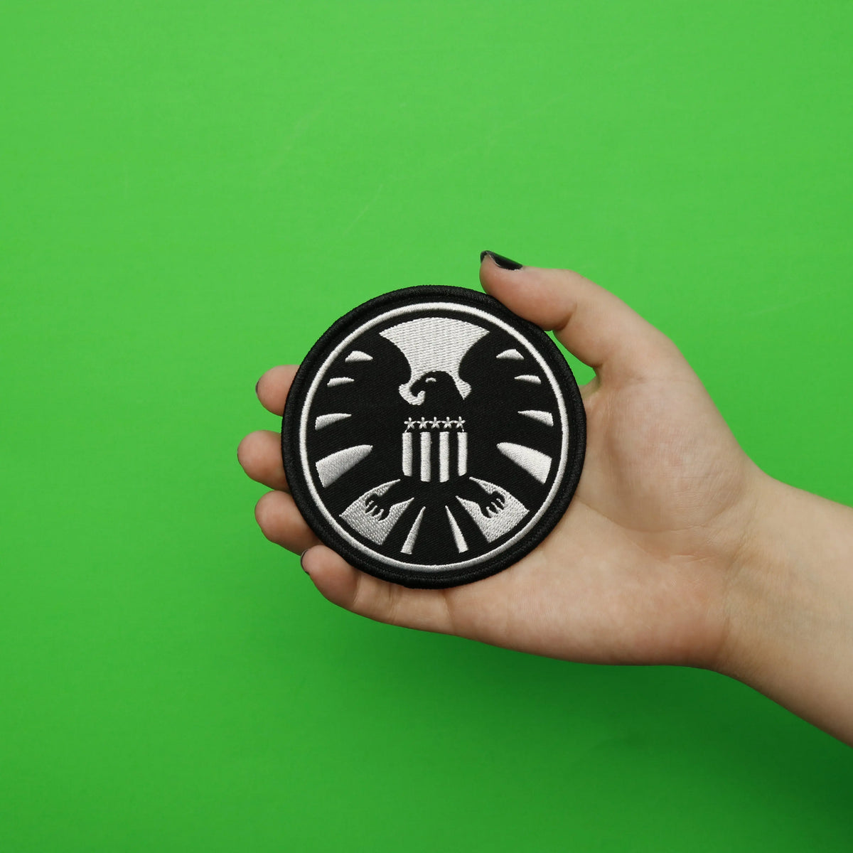 Marvel Shield Patch Marvel Comics Agents Of Shield Round Embroidered Iron On Patch – Patch ...