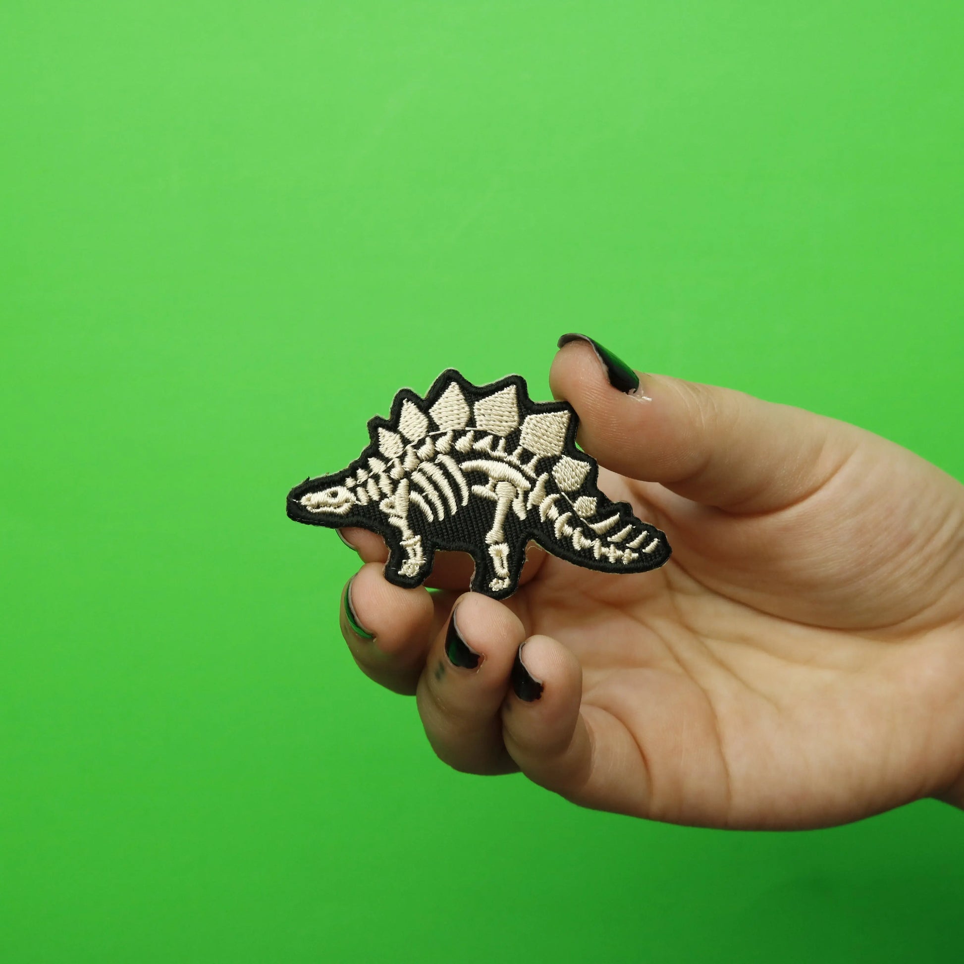 Stegosaurus Bones Dinosaur Fossil Embroidered Iron on Patch 
