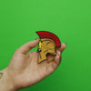 Spartan Helmet Embroidered Iron On Patch 