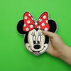 Large Minnie Mouse Head Embroidered Applique Iron On Patch 