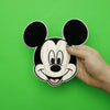 Mickey Mouse Head Large Embroidered Applique Iron On Patch 