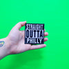 Straight Outta Philly Embroidered Iron On Patch 