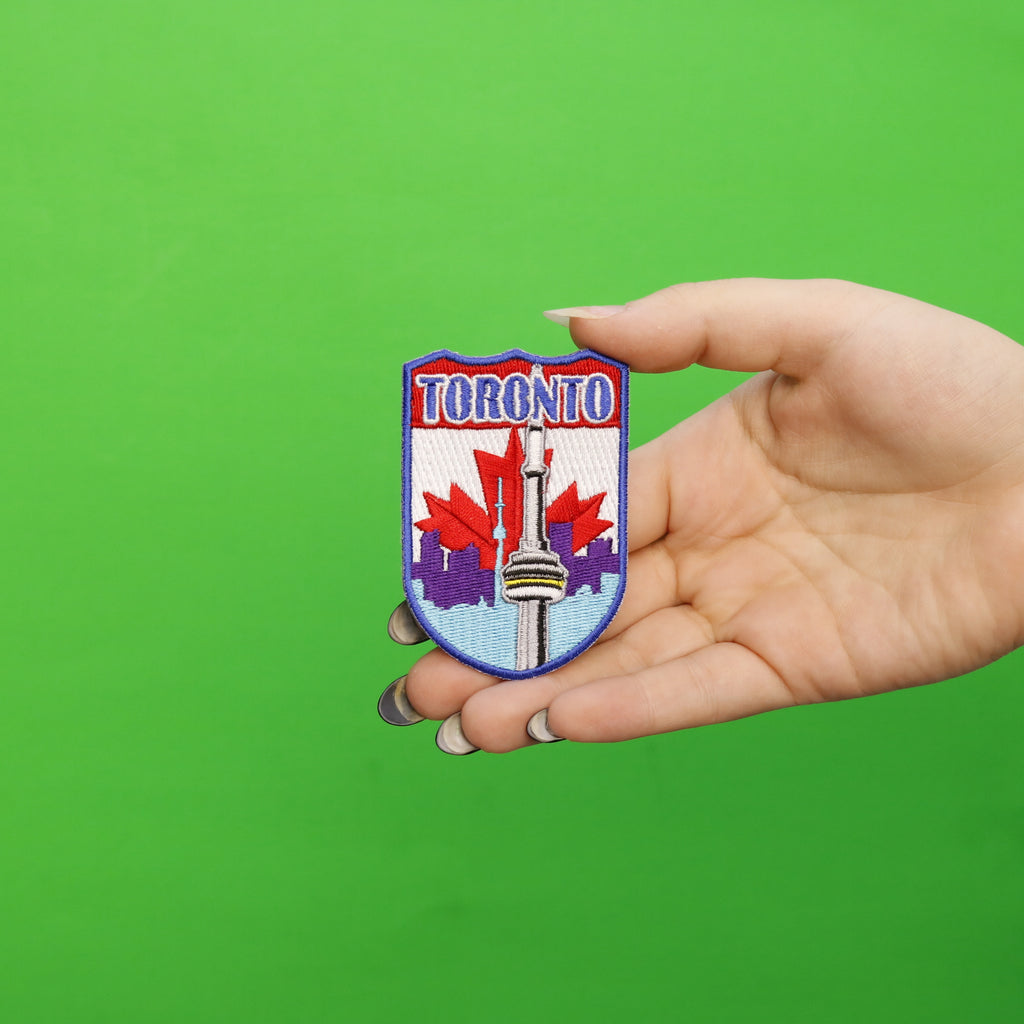 Toronto Canada Shield Embroidered Iron On Patch 