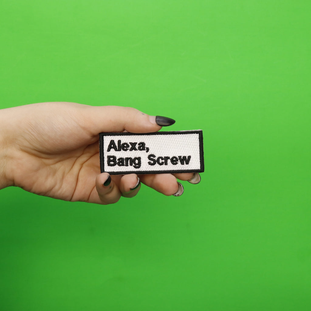 Alexa Bang Screw Embroidered Iron On Patch 