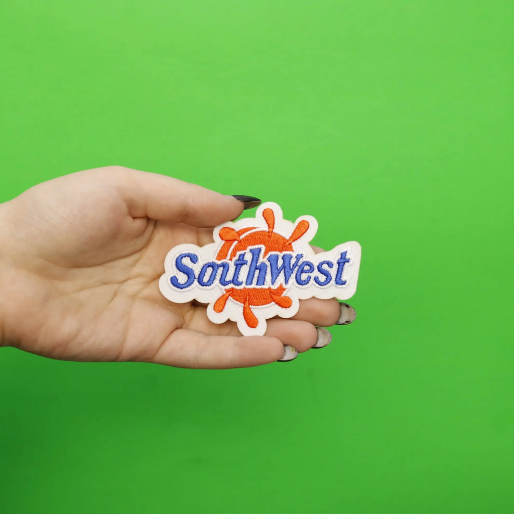 Southwest Houston Patch Orange Soda Logo Embroidered Iron On 