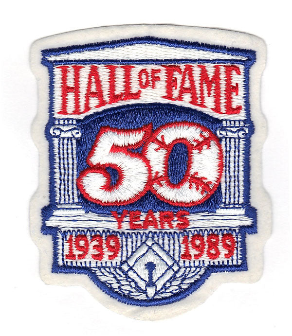 1989 National Baseball Hall Of Fame 50th Anniversary Patch (1939) 