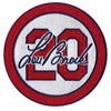 2020 Lou Brock #20 St Louis Cardinals White Memorial Patch 