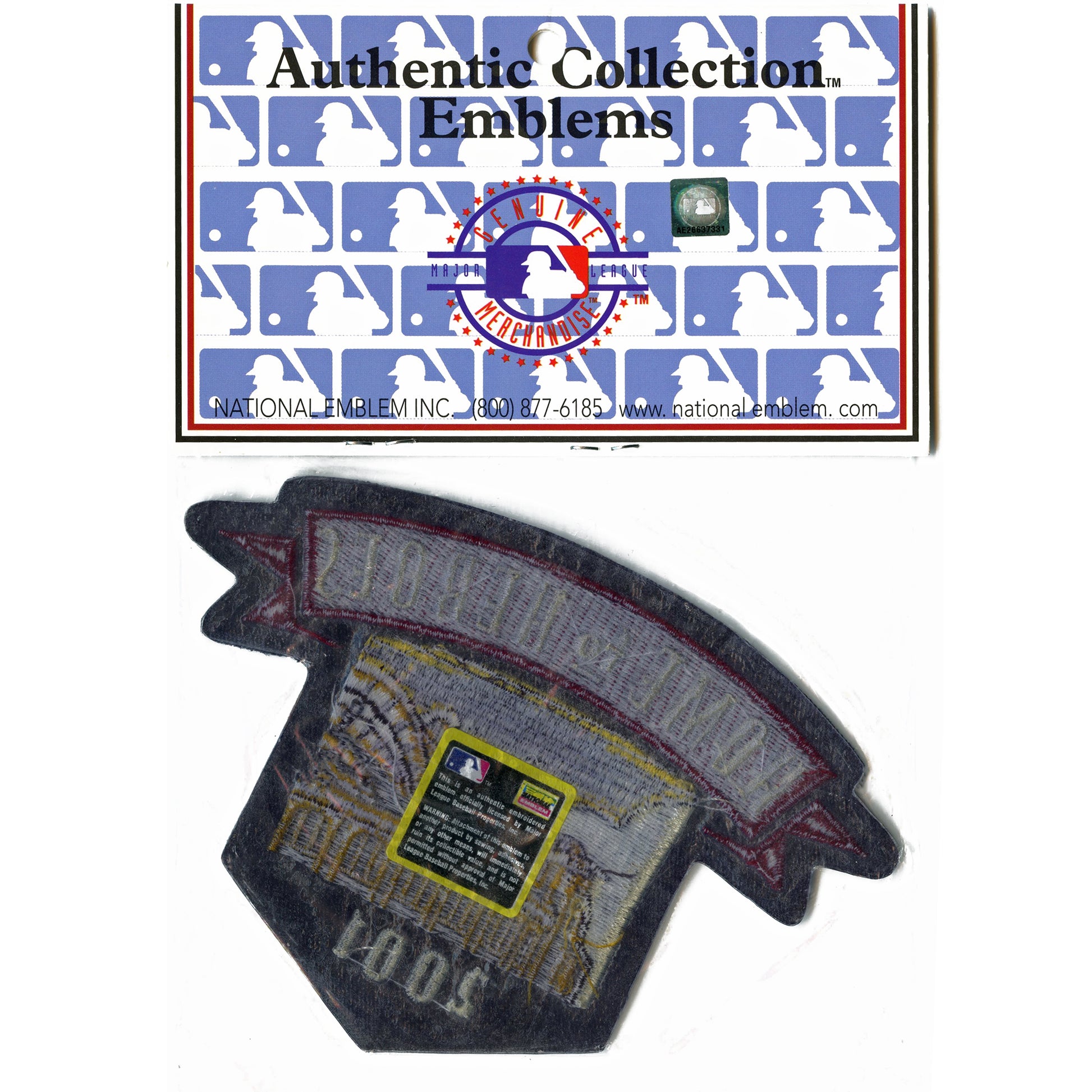 Wisconsin Milwaukee Brewers 2001 Inaugural Season Stadium Home To Heroes Jersey Patch Embroidered Major League Baseball 