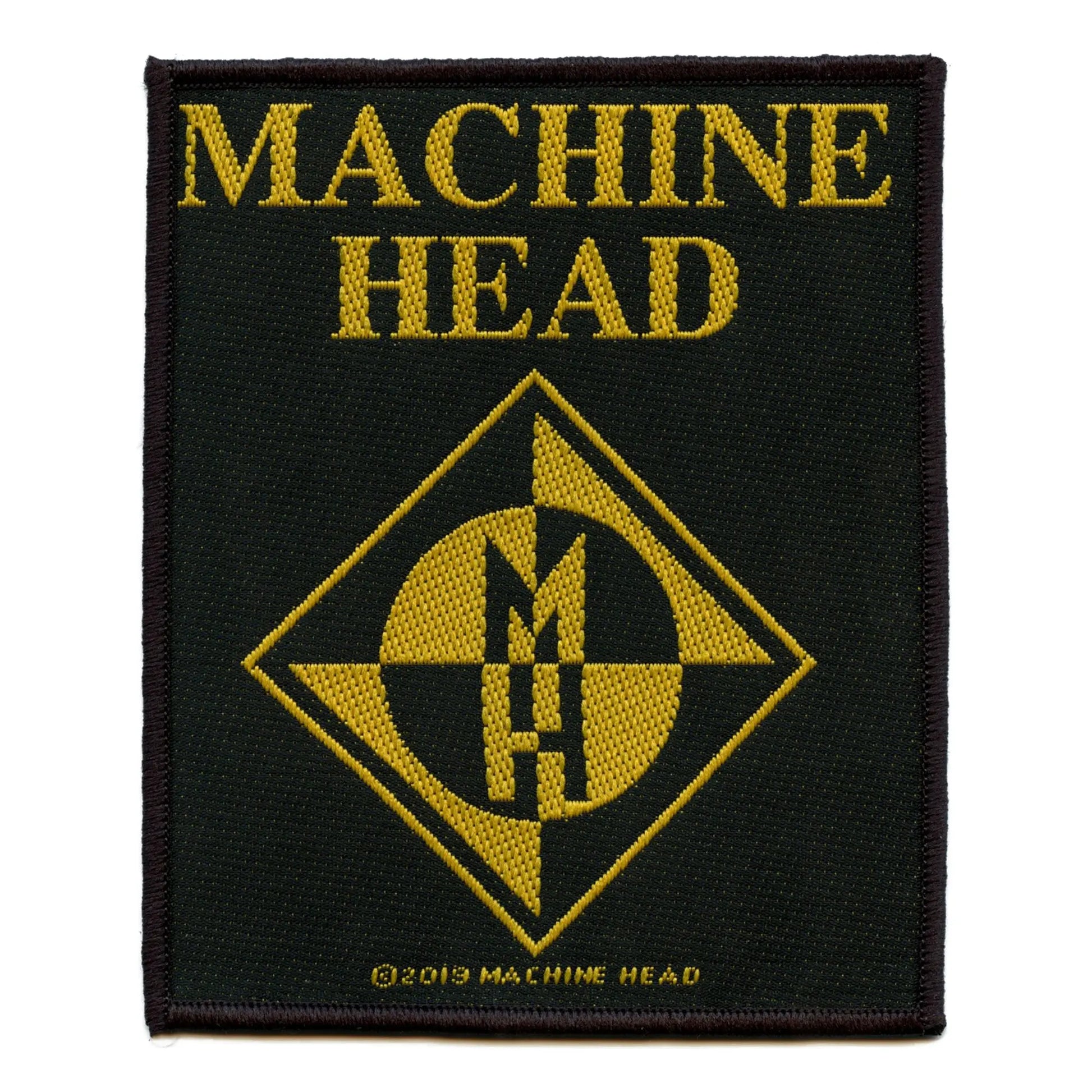 Machine Head Patch MH Diamond Logo Sew On 