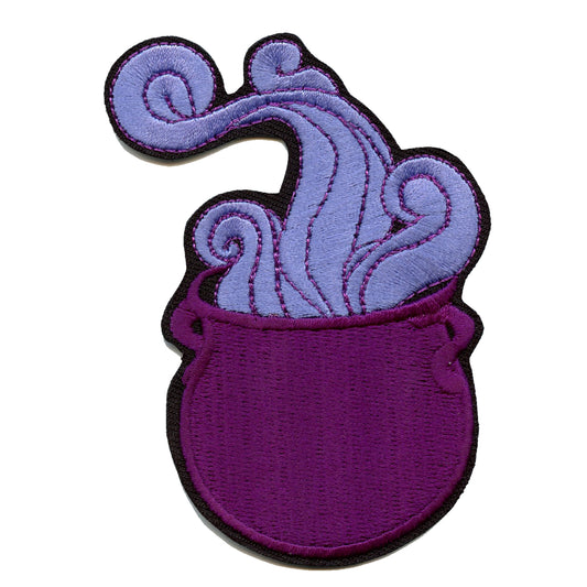 Magic Cauldron Patch Witch Embroidered Iron On 