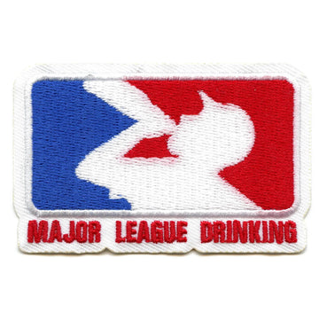 Major League Drinking Patch MLD Beer Games Embroidered Iron On